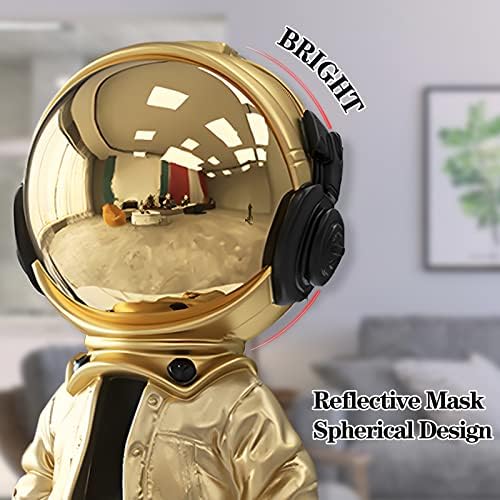 EZ4ENCE Astronaut Statue Gold Black Metal Decor