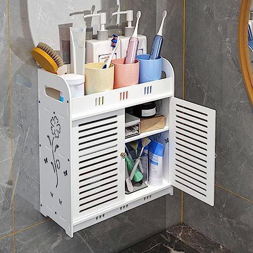 GYMNASTIKA Wall Mounted Bathroom Cabinet with Flower Pattern