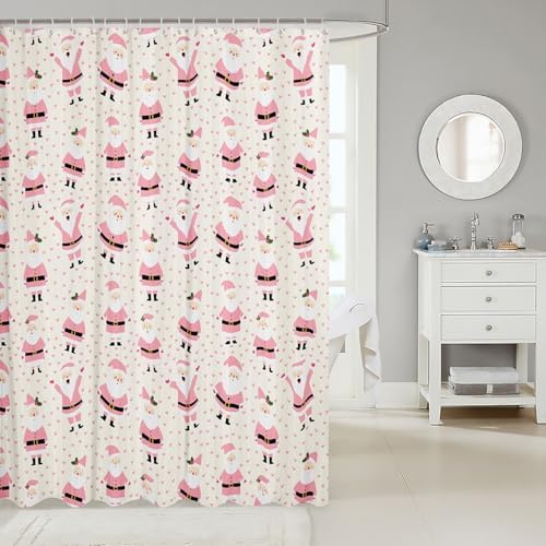 Feelyou Santa Claus Shower Curtain Set 72x78