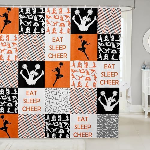 Feelyou Cheer Bath Curtain Set 72x72 Kids Friendly