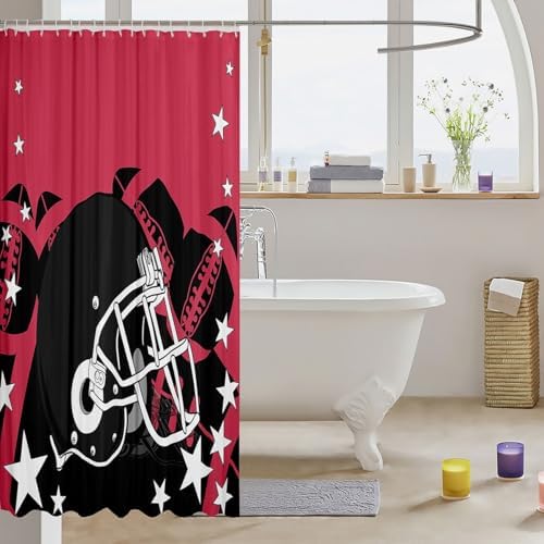 Erosebridal Sports Shower Curtain Set 72x72