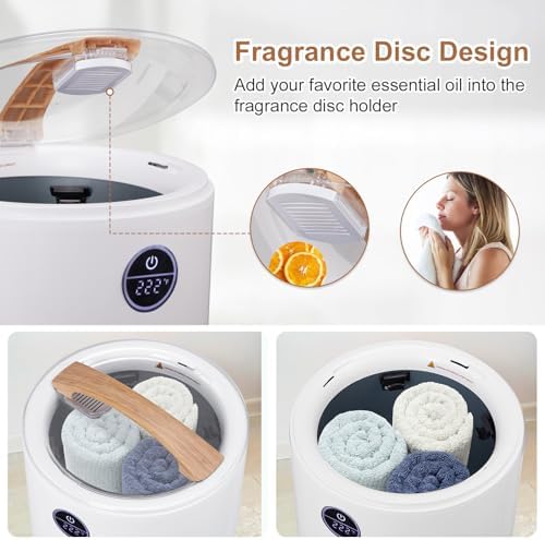 Winado Towel Warmer Bucket with Remote Control and Fragrance Holder