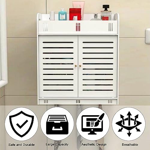 cdar Flower Pattern White Medicine Cabinet 1