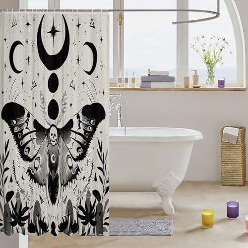 Feelyou Sun and Moon Bath Curtain Set for Kids