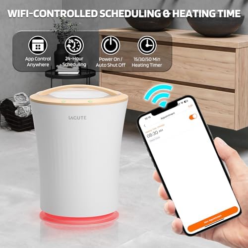 Lagute Towel Warmers Bucket with WiFi Control and RGB Light
