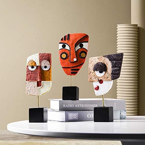 HCCMLOVE Smile Abstract Resin Sculpture - Modern Home Decor