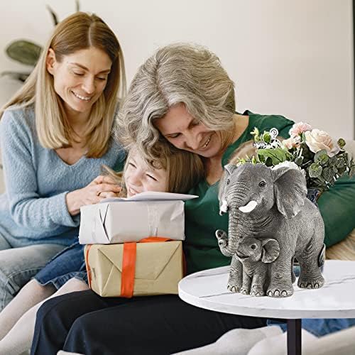 Ylncicn Elephant Statue - Large Grey Home Decor