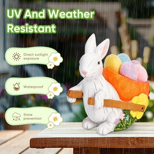 Fribtest Easter Bunny Figurine Home Decor