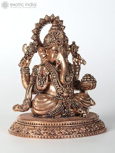 Small Superfine Lord Ganesha Brass Statue