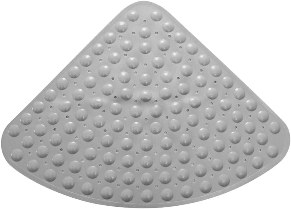 Eanpet Non-Slip Bath Mat - Grey Triangle 21x21 Inch
