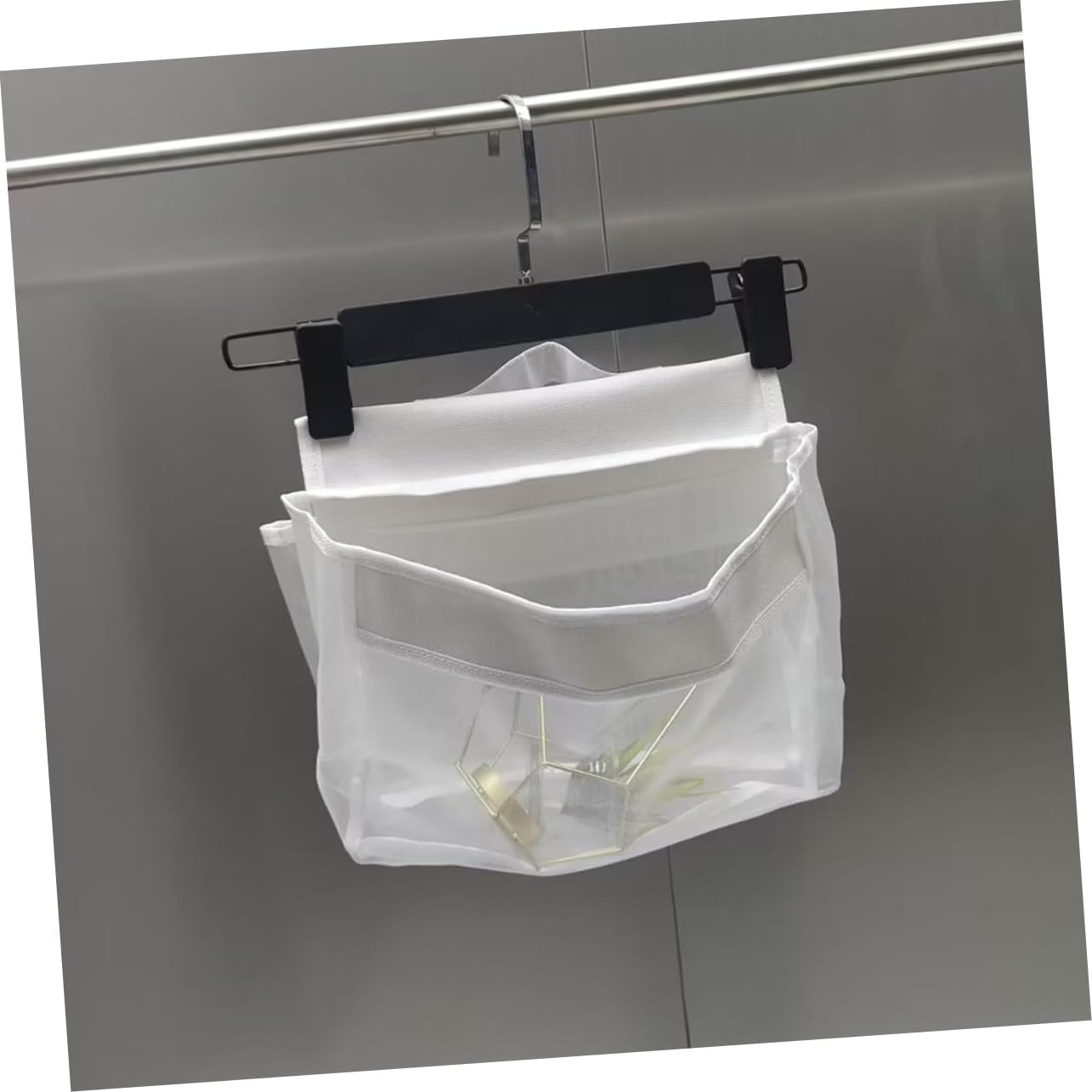 SHOWERORO Portable Mesh Bath Organizer Saddle Shape