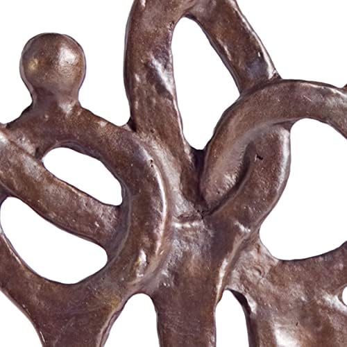 Danya B ZD10102 Family of 4 Love Ring Bronze Sculpture