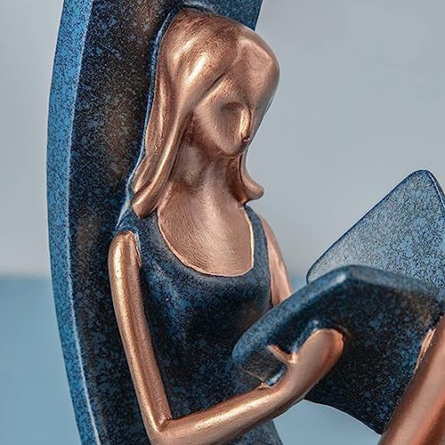 HW 2PCS 11H Girl Statues for Home Decor