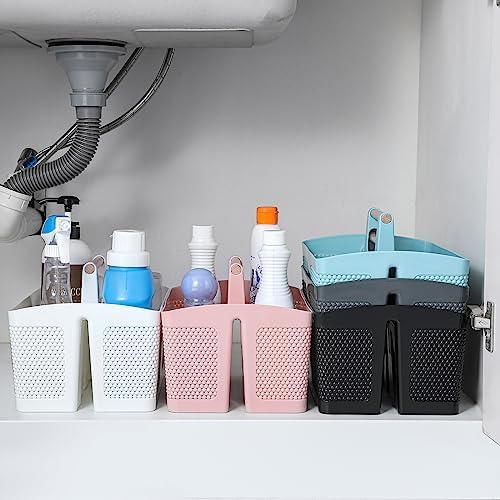 Rejomiik Portable Shower Caddy with Handle - Blue