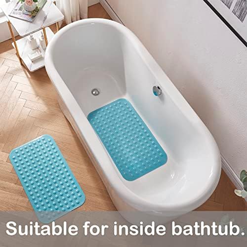 Yanzifly Non Slip Silicone Bathtub Mat - Blue