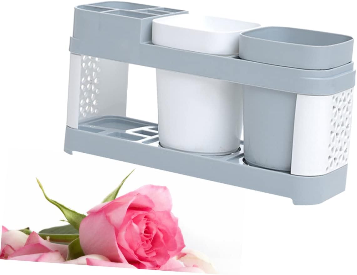 PRETYZOOM Toothbrush Holder with Suction Cup and 5 Slots