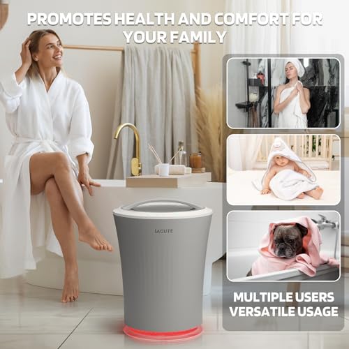 Lagute iSnug Towel Warmer with 3-Level Timer and RGB Light