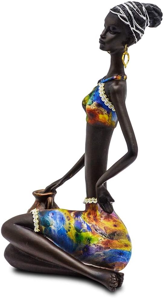 Rockin African Tribal Statue Home Decor Figurine 13 Tall