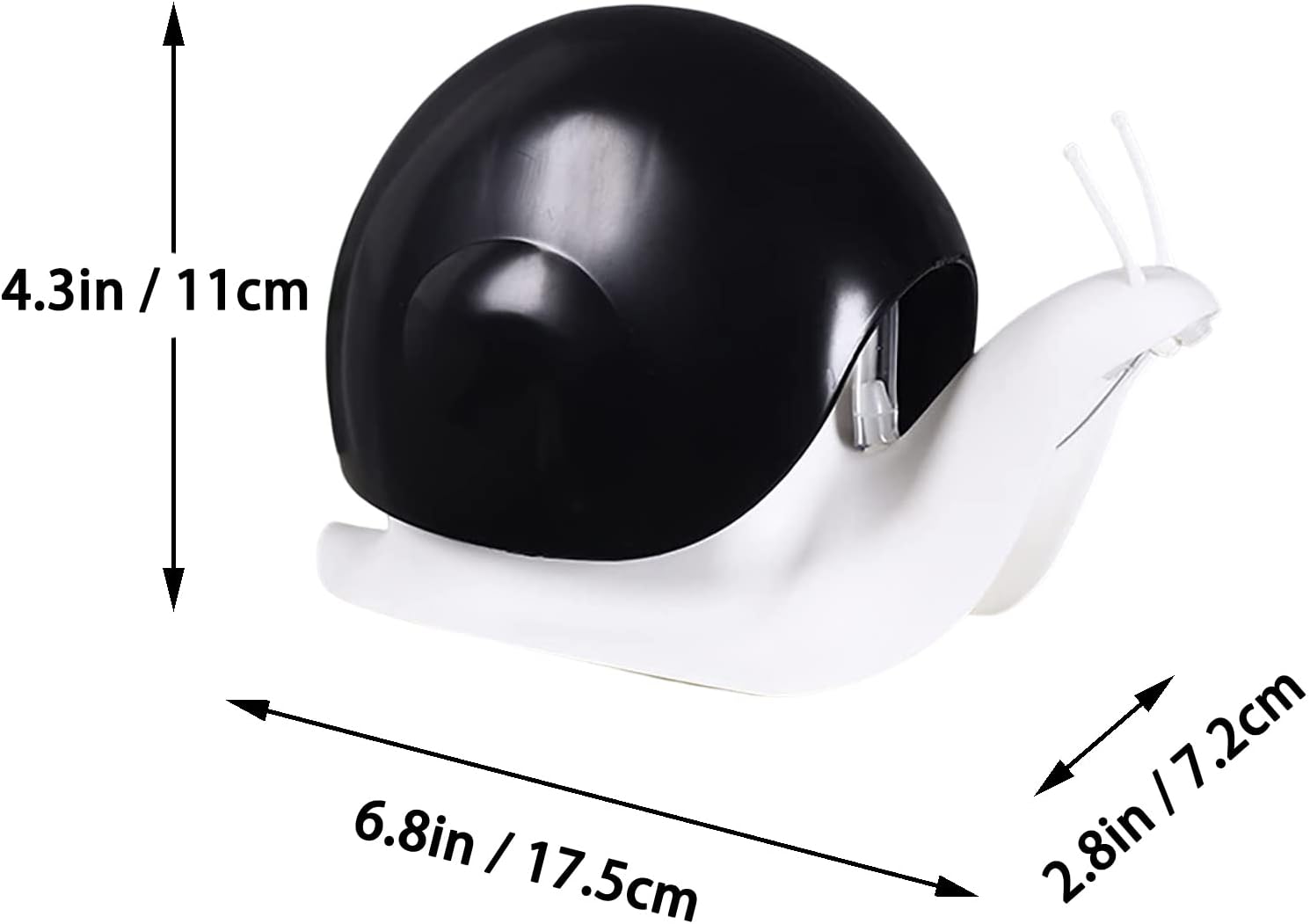 Cute Snail Hand Soap Dispenser 120ml Black