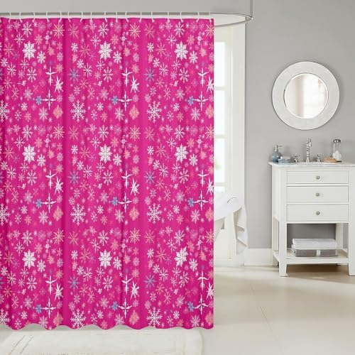 Erosebridal Girls Pink Shower Curtain Set