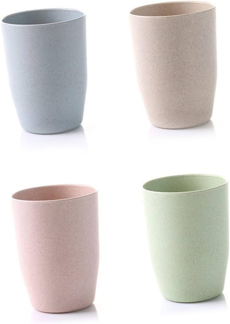 Gatuida Bathroom Rinsing Mug Wheat Stem Tumbler Cup