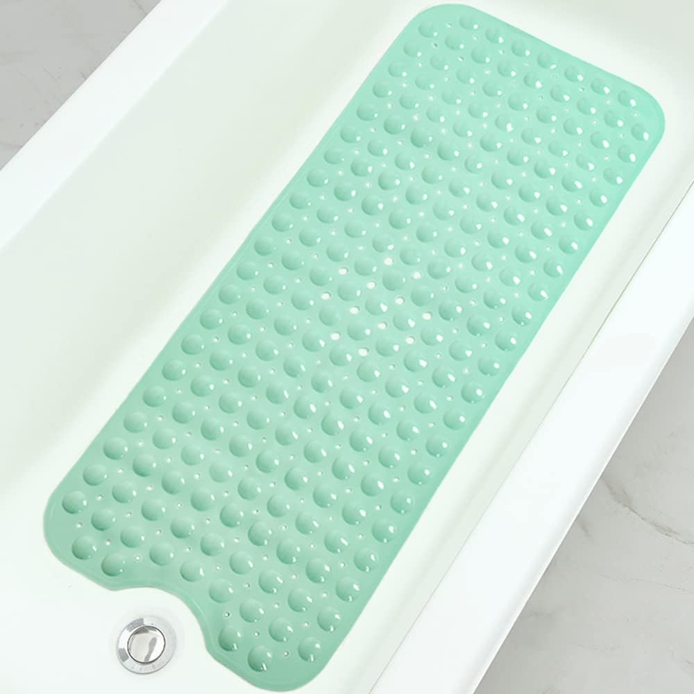 Linoows Non-Slip Bathtub Mat 39 x 16 Inch Pale Green