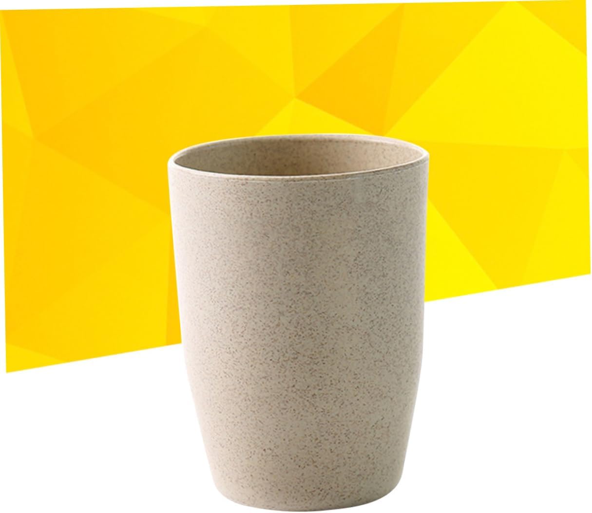 WOONEKY Bathroom Tooth Mug Made from Wheat Stem 1
