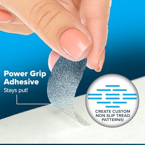 SlipX Solutions Adhesive Anti-Slip Treads 12 Pack Clear 75 x 075