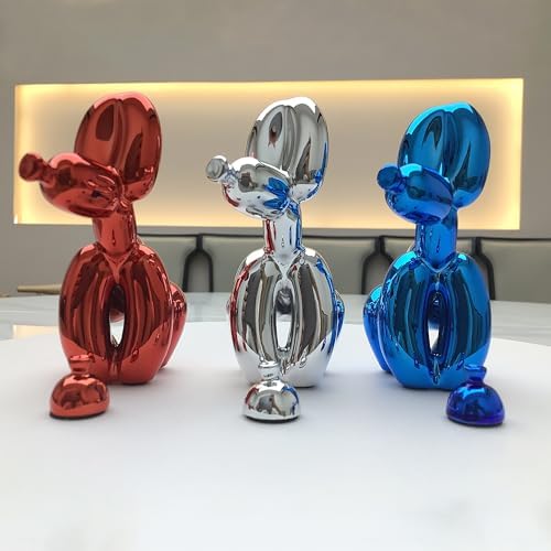 Grotekom Shiny Balloon Dog Mini Statue Blue