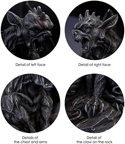 JORAE Winged Gargoyle Statue 9 Inches Decorative Protection Sculpture