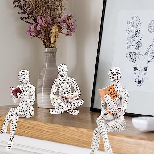 Puthiac Home Decor Accents - Reading Woman Figurine Statue