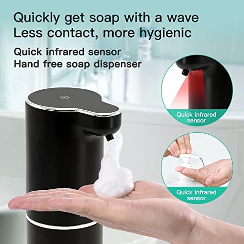 LAOPAO Touchless Foaming Soap Dispenser 300ml Black
