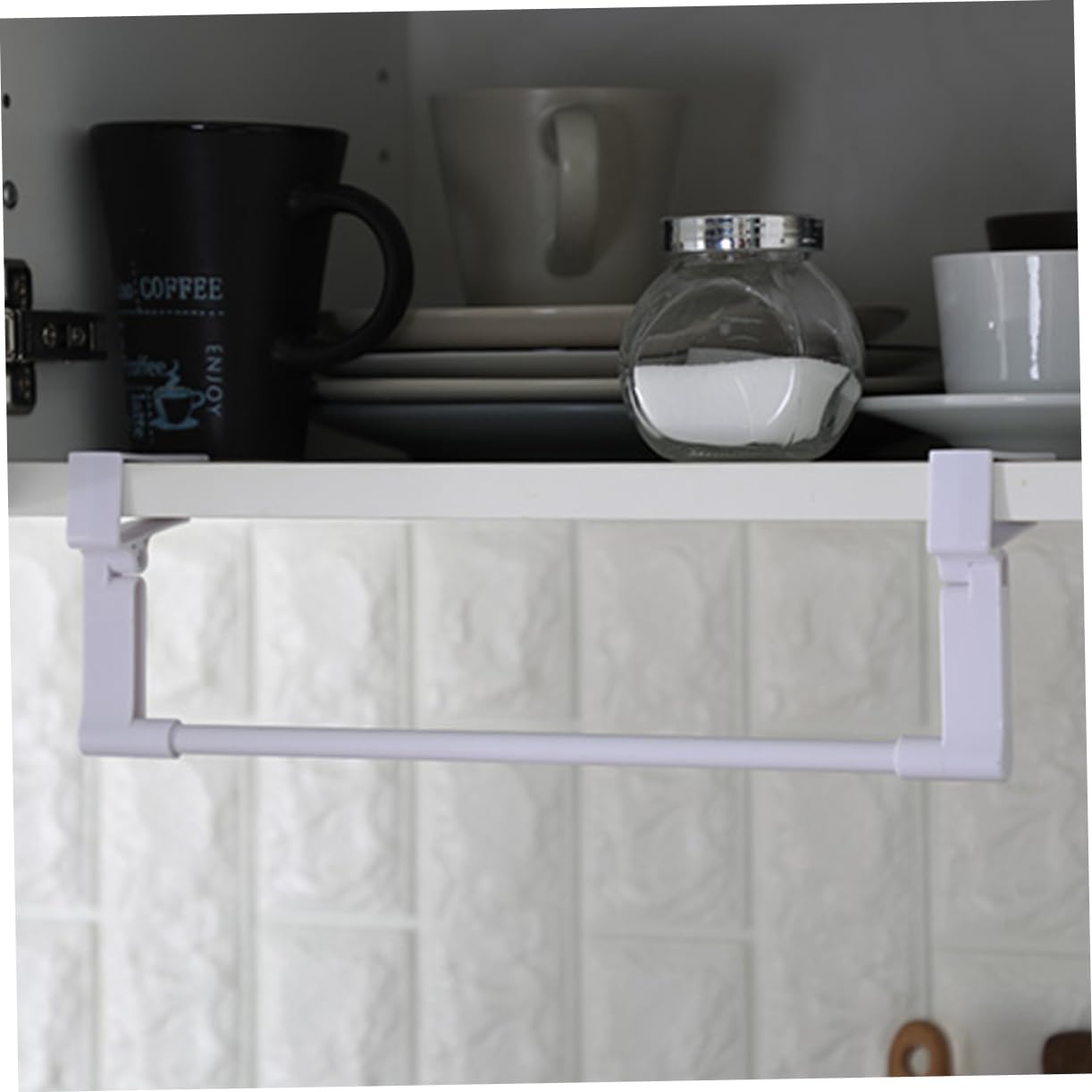 SOPOTUTU Multifunctional Towel Rack Hanger White