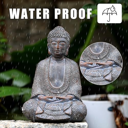 Tolatr Buddha Statue 866 Inch Resin Garden Decor