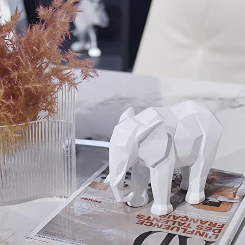 Cynkeyee Elephant Figurine Statue - Modern Minimalist Home Decor