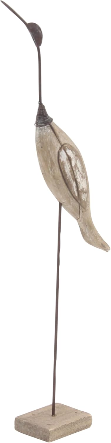 Deco 79 Coastal Bird Sculptures Set of 2