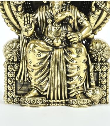 Small Superfine Brass Ganesha Statue Lalbaugcha Raja Pooja Idol