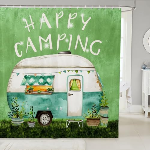 Erosebridal 72x72 Waterproof Travel Shower Curtain Set