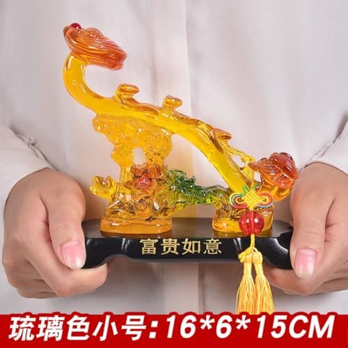 Chinese Feng Shui Resin Wealth Allegory Statue - 1535