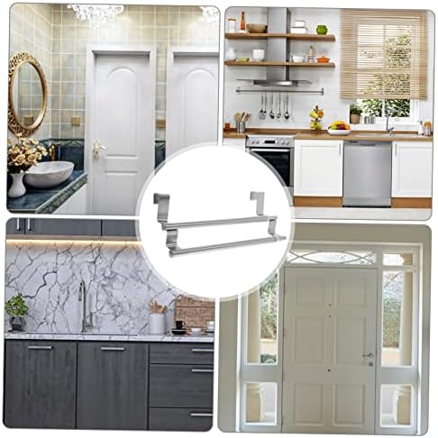 Adjustable Towel Rack for Bathroom with Dual Rod Design