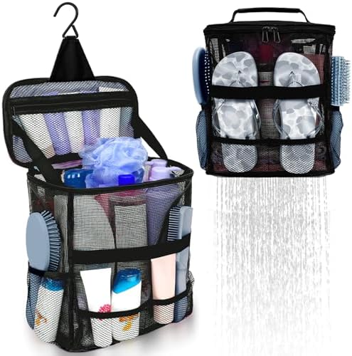 NOBLIGOAL Large Capacity Mesh Shower Caddy Portable Travel Bag