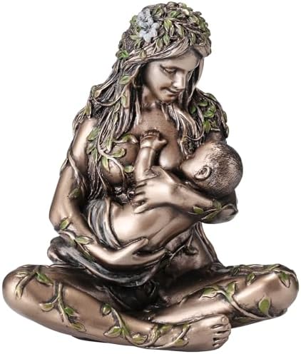Veronese Design 4 38 Inch Mother Earth Gaia Nurturing Baby Resin Sculpture