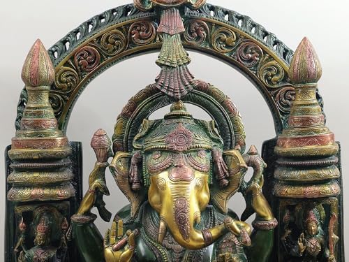 Lord Ganesha Brass Statue 33 Inches Tall