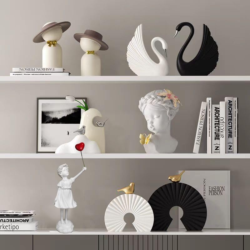Banksy Love Balloon Girl Resin Statue Modern Home Decor
