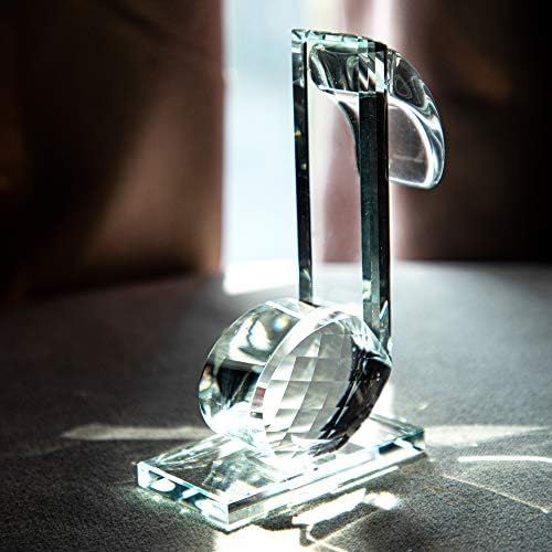 QFkris Crystal Eighth Note Figurine 5 Inch Statue