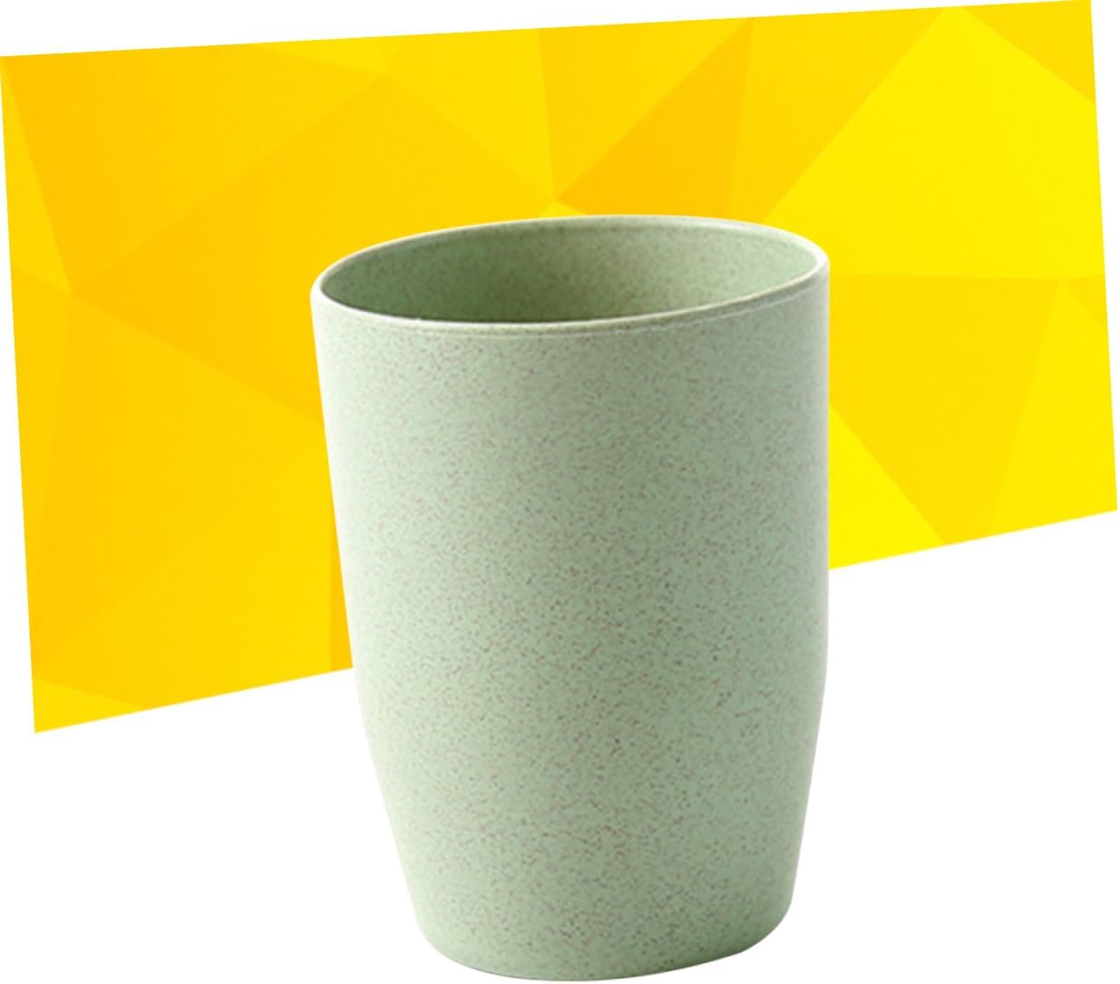 ETHZZLE Wheat Straw Bathroom Rinsing Mug