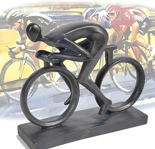 Resin Bike Black Statue - Home Decor Sculpture