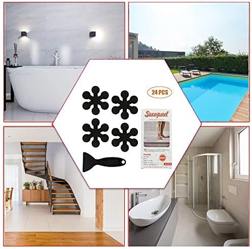 Secopad Non-Slip Bathtub Stickers with Scraper 1