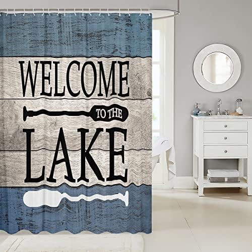 Erosebridal Rustic Farmhouse Shower Curtain Set