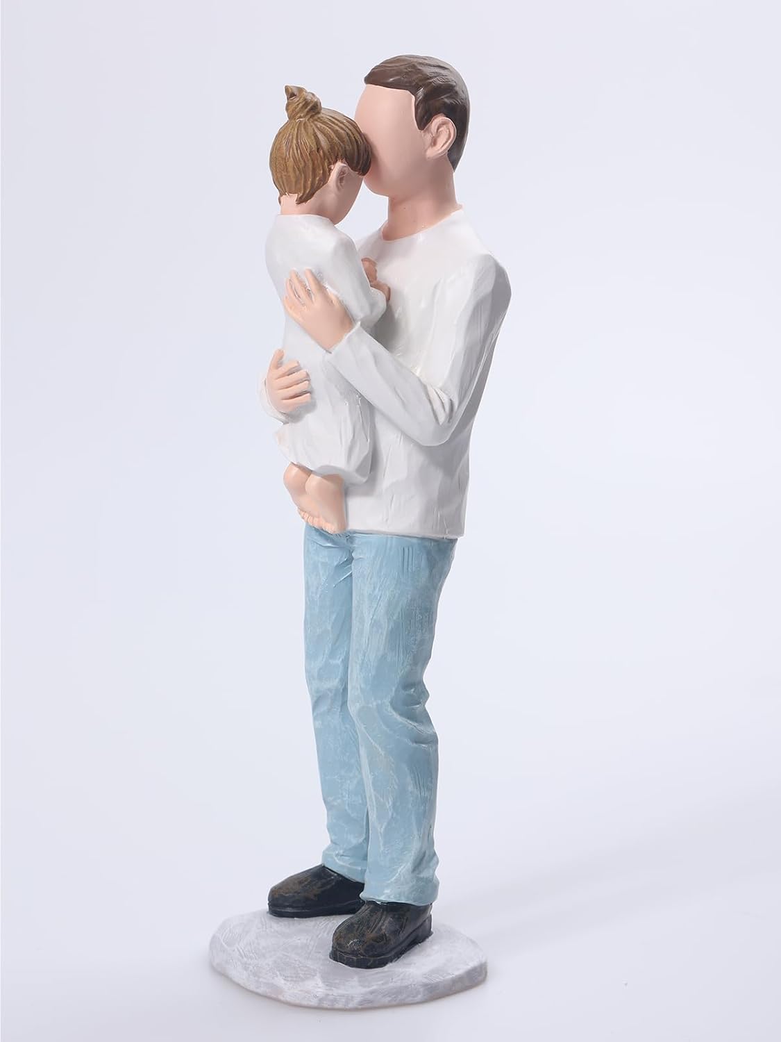 Yuideary Father and Daughter Sculpted Figurines